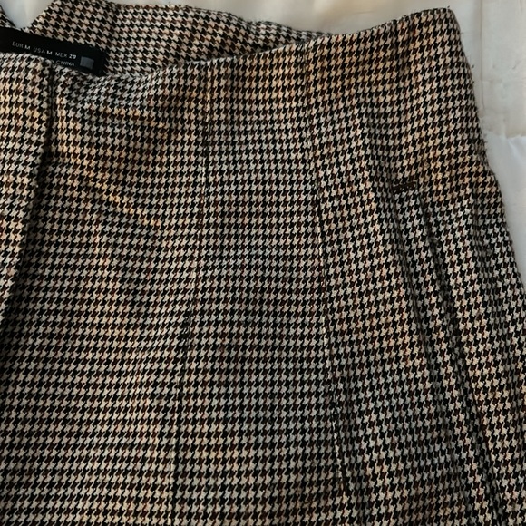 {Zara} Houndstooth Trouser Pants - Picture 4 of 6